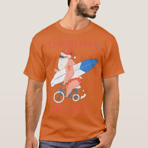 Longboard Santa Christmas in July  T-Shirt