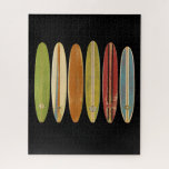 Longboard Surfboards Vintage Retro Style Surfing Jigsaw Puzzle at Zazzle