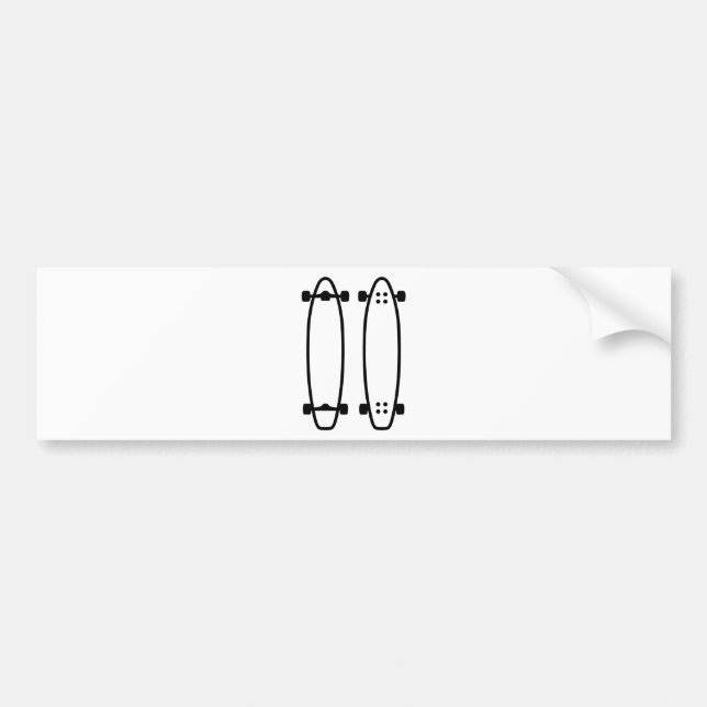 Longboards Bumper Sticker (Front)