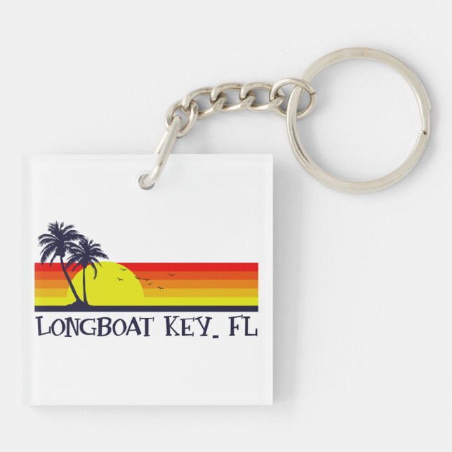 Longboat Key Florida Keychain (Back)