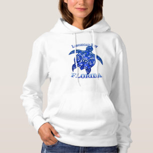 Longboat Key Florida Vacation Tribal Turtle Hoodie