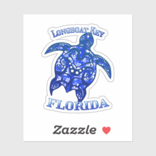 Longboat Key Florida Vacation Tribal Turtle Sticker