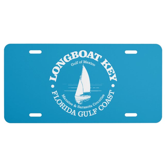 Longboat Key (sailboat) License Plate (Front)