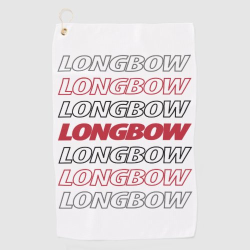 Longbow Archery Repeat Dark Quiver Golf Towel