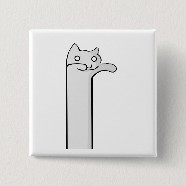 longcat cat minimalism animal button (Front)
