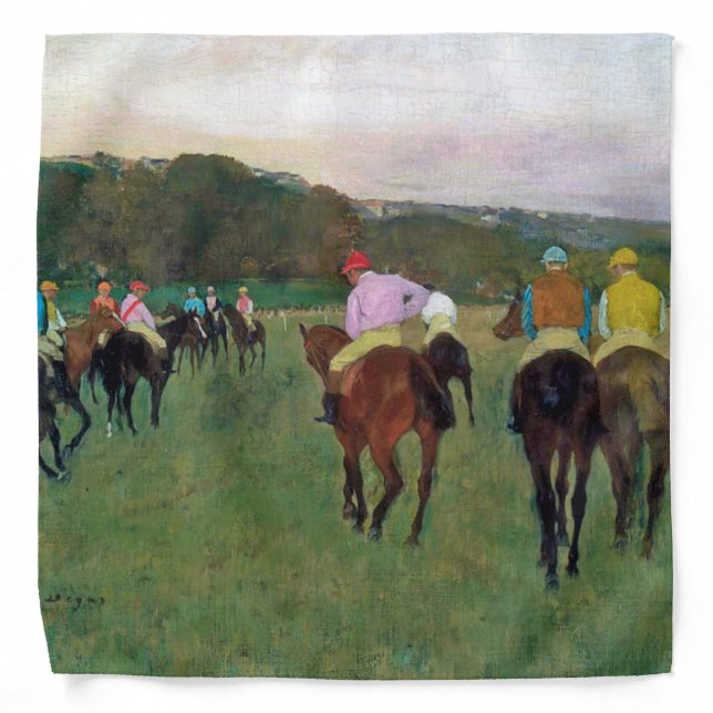 Longchamp Race Horse, Edgar Degas Bandana (Front)
