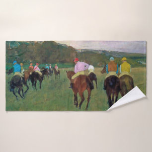 Longchamp Race Horse, Edgar Degas Bath Towel