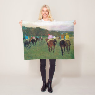 Longchamp Race Horse, Edgar Degas Fleece Blanket