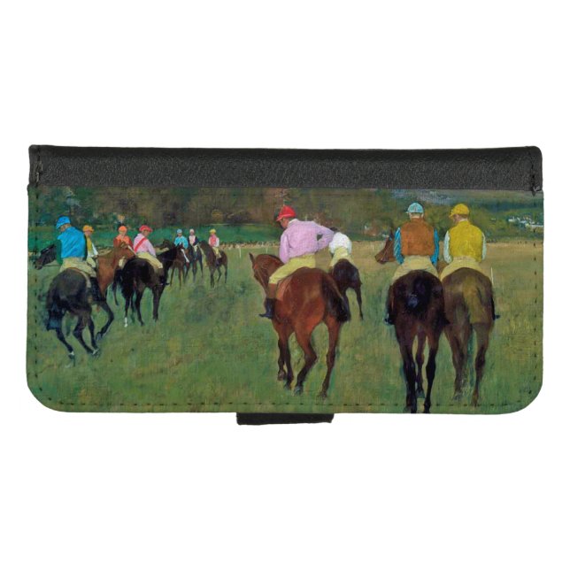 Longchamp Race Horse, Edgar Degas iPhone Wallet Case (Front (Horizontal))