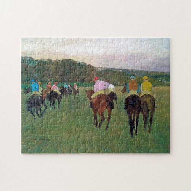 Longchamp Race Horse, Edgar Degas Jigsaw Puzzle (Horizontal)