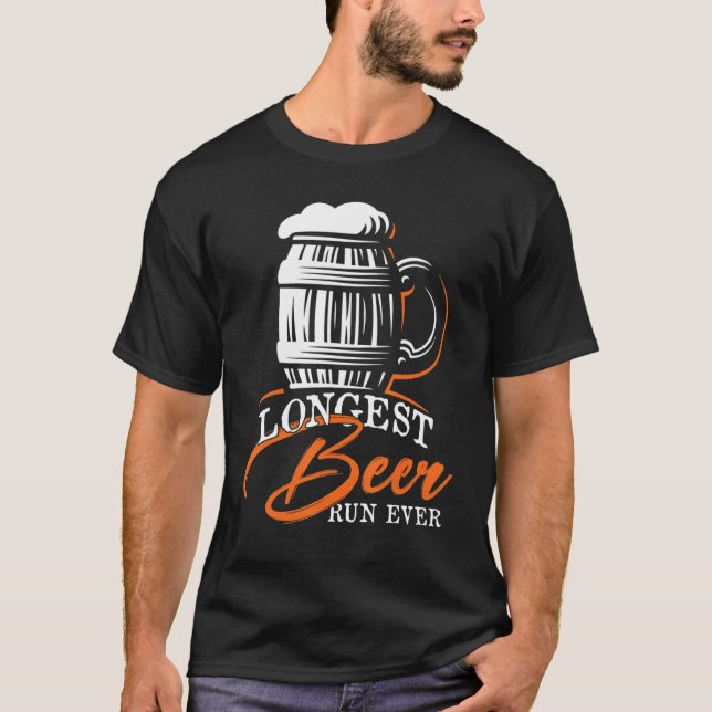 Longest Beer Run Ever Running T-Shirt (Front)