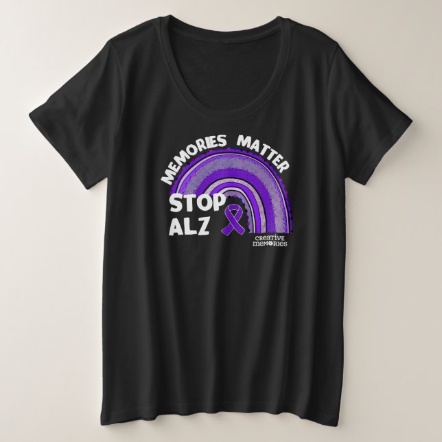 Longest Day Alzheimer's 2024 ladies plus T-Shirt (Design Front)