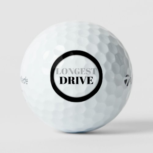 Longest Drive Tournament Black Taylor Made Golf Balls