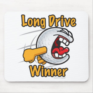 Longest Drive Winner Hole Prize Golf Tournament Mouse Pad