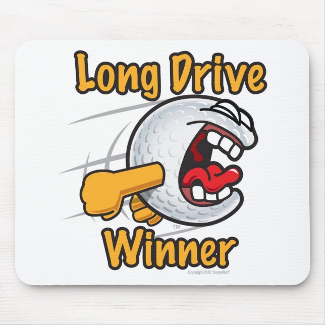 Longest Drive Winner Hole Prize Golf Tournament Mouse Pad (Front)
