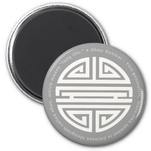 Longevity  Awesome Chinese Character Magnet