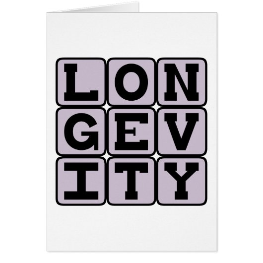 Longevity, Long Life Cards (Front)