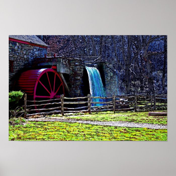 Longfellow's Wayside Mill in Sudbury Ma. (Print)