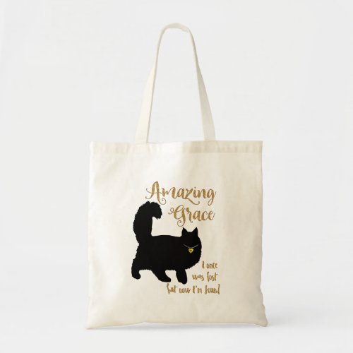 Longhair Rescue Cat Amazing Grace Tote Bag