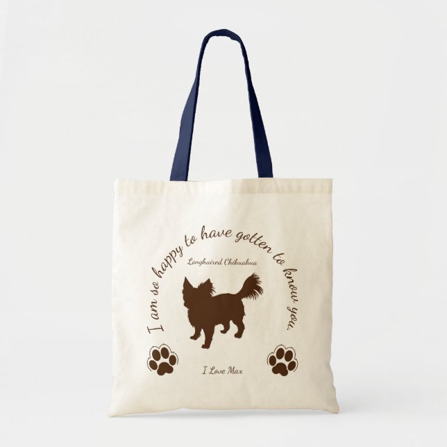 Longhaired Chihuahua bag for you and your dog (Front)