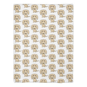 Longhaired Cream Dachshunds Pattern   Cute Dogs Duvet Cover