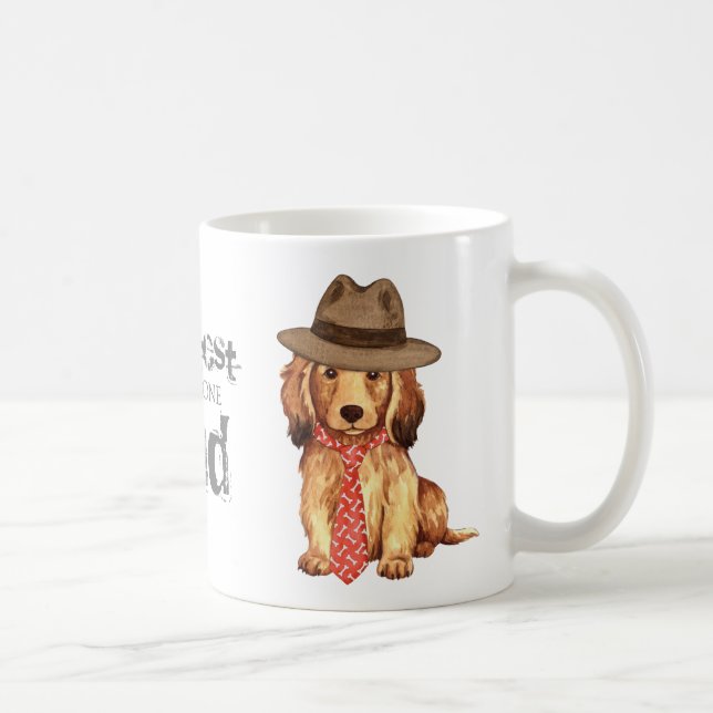 Longhaired Dachshund Dad Coffee Mug (Right)