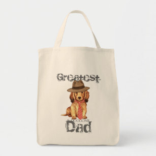 Longhaired Dachshund Dad Tote Bag