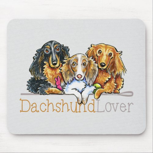 Longhaired Dachshund Lover Mouse Pad