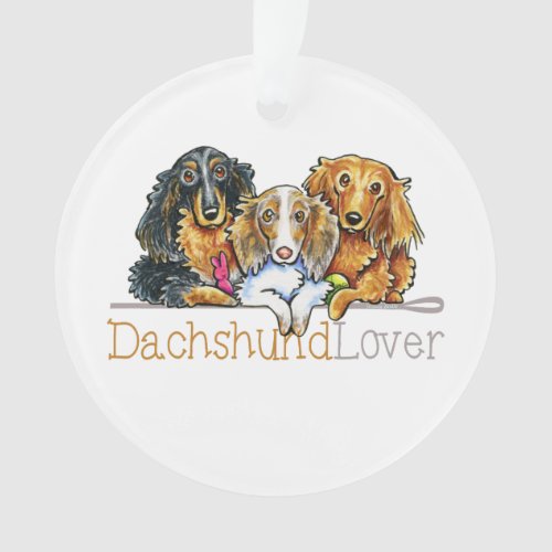 Longhaired Dachshund Lover Ornament
