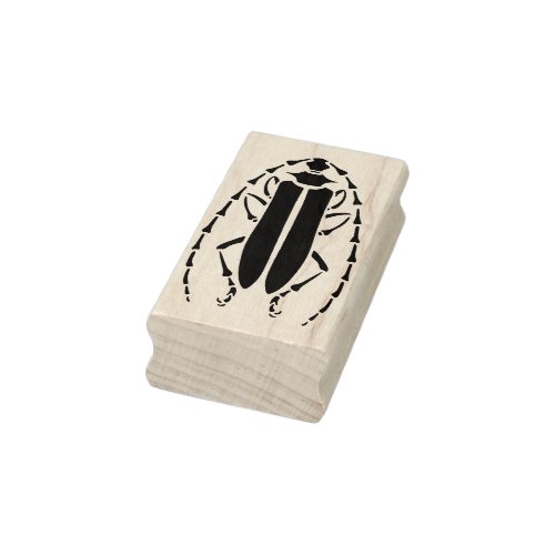 longhorn beetle art stamp