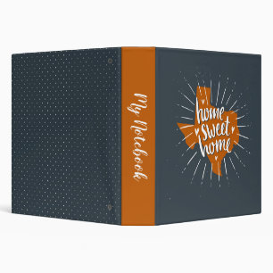 Longhorn Burnt Orange Home, Sweet Home 3 Ring Binder