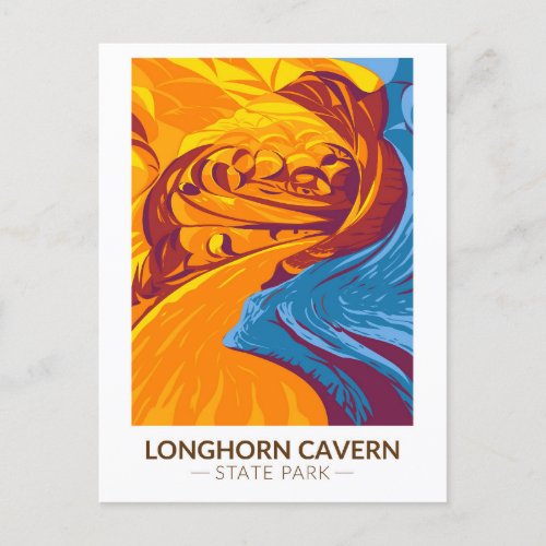 Longhorn Cavern State Park Texas Vintage Postcard