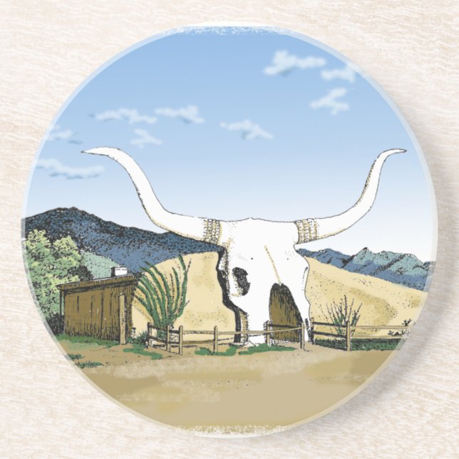 Longhorn Coaster (Front)