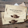 longhorn cow photo art sepia country rustic  business card