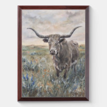 "Longhorn" Hand painted
