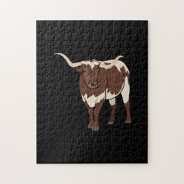 Longhorn Jigsaw Puzzle (Vertical)