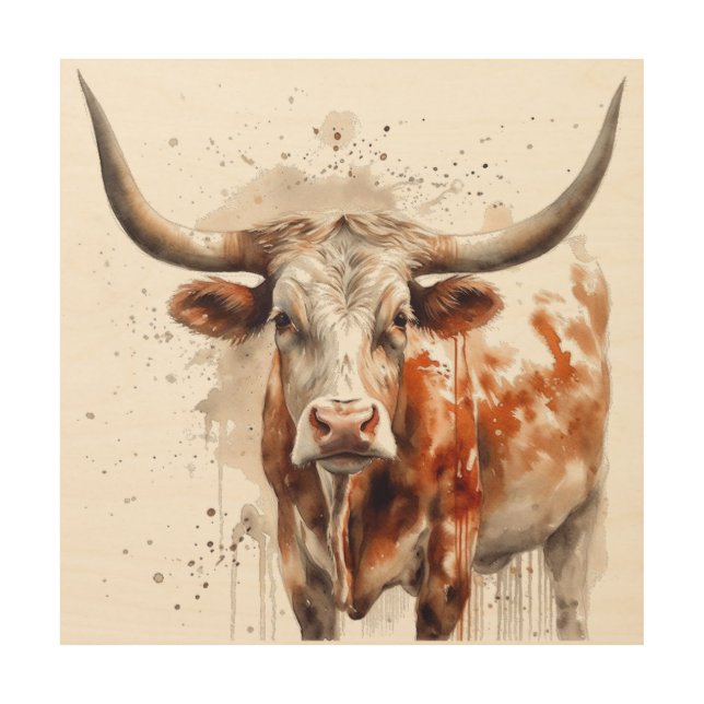 Longhorn Legacy Wood Wall Art (Front)