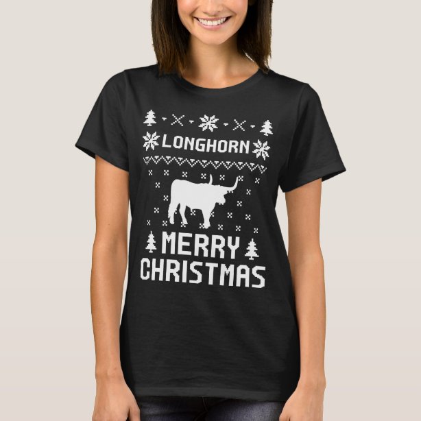 texas longhorn christmas shirt