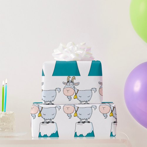 Longhorn Mountain Goat Wrapping Paper