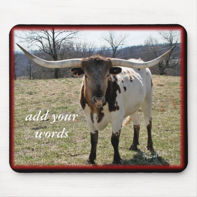 Longhorn Mousepad-customize Mouse Pad (Front)