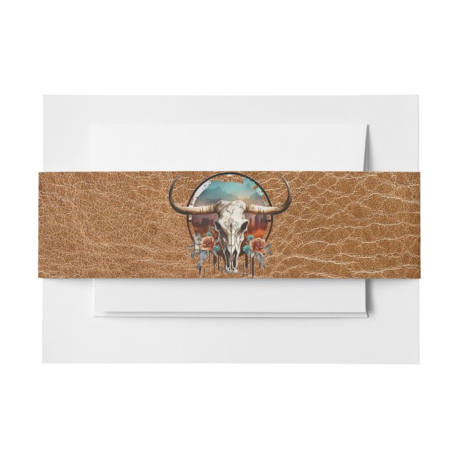 Longhorn Steer Medallion Belly Band (Front Example)