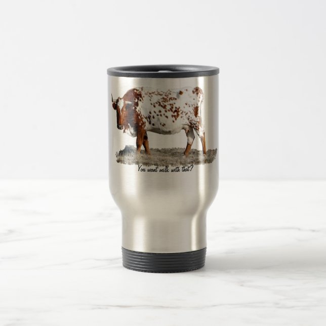 LONGHORN TRAVEL MUG (Center)
