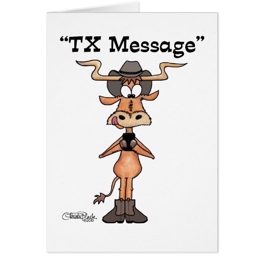 Longhorn TX Message Cards (Front)