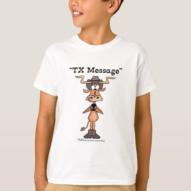 Longhorn TX Message T-Shirt (Front)