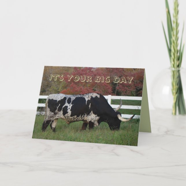 Longhorn Your Day-customize Card (Front)