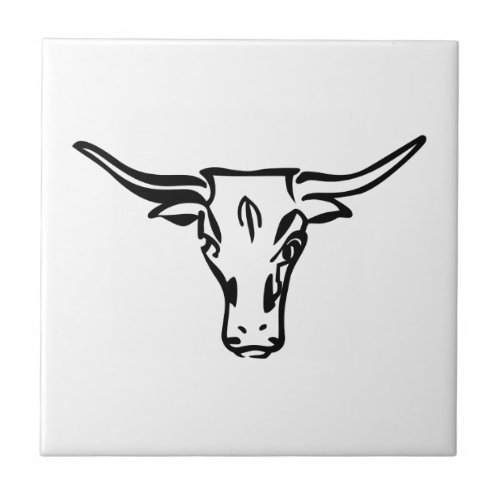 Longhorns Ceramic Tile