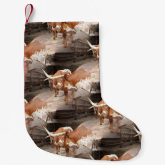 Longhorns Small Christmas Stocking