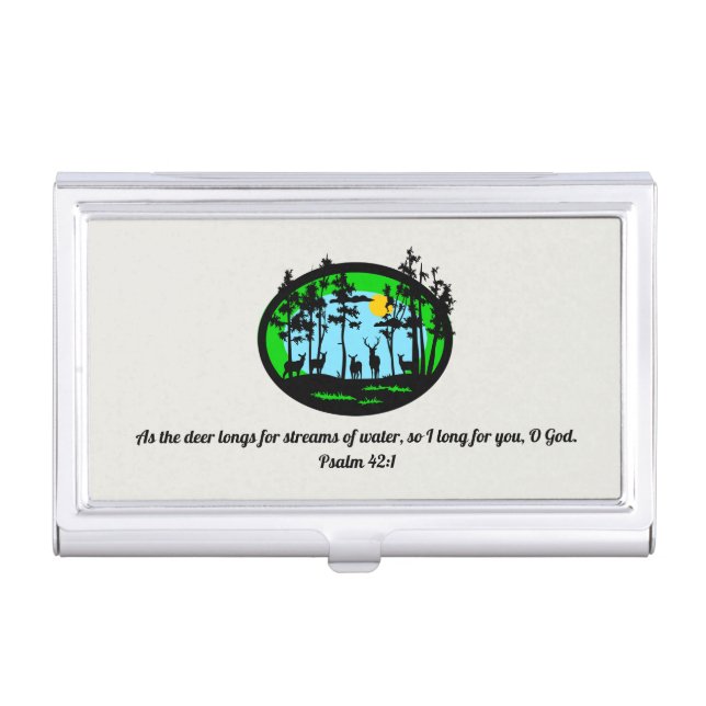 Longing For God Business Card Case (Front)