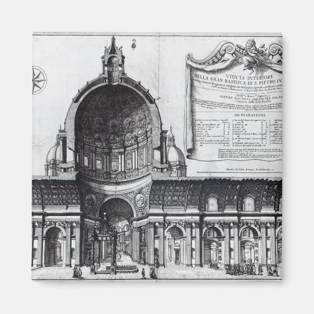 Longitudinal cross-section of St. Peter's Magnet (Front)