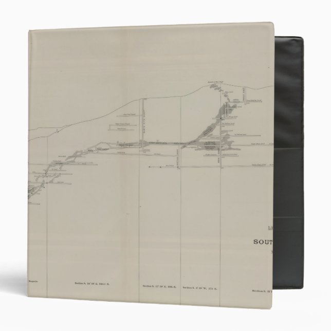 Longitudinal Section of the South Ore Channel Binder (Front/Inside)